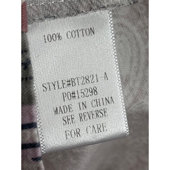 BaeVely Womens Patchwork Bandana Print Crop Top Size S Snap Front Boho Retro - Picture 5 of 7